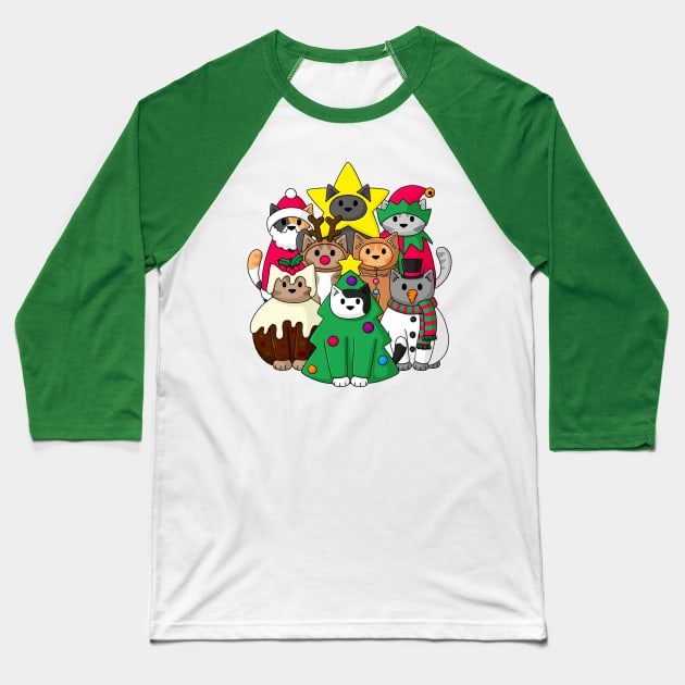 Christmas Costume Part Baseball T-Shirt by Doodlecats 